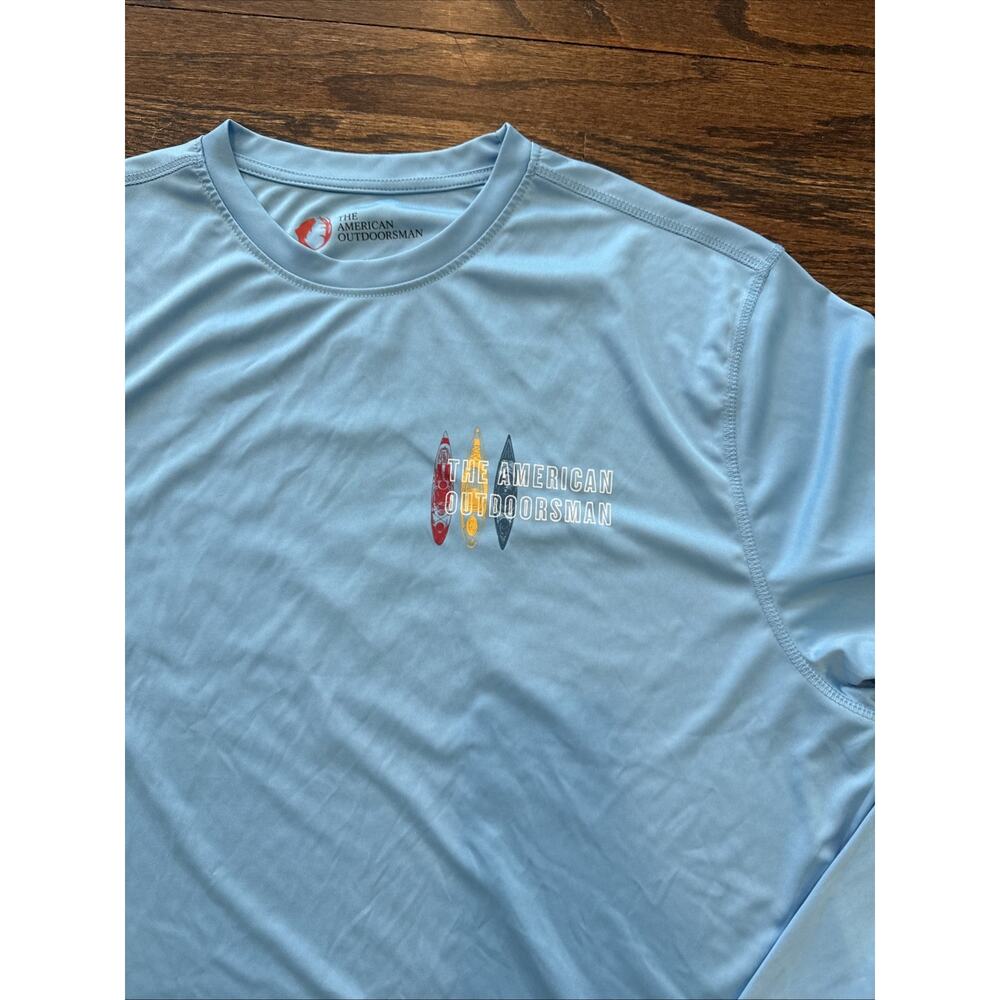 THE AMERICAN OUTDOORSMAN MENS PERFORMANCE FISHING LONG SLEEVE T-SHIRT XL 2711 - Picture 4 of 5
